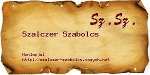 Szalczer Szabolcs névjegykártya